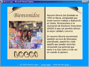 Diseño de CD Corporativo para la Librería Logos de Navia