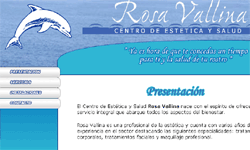 Sitio Web del Centro de Estética Rosa Vallina