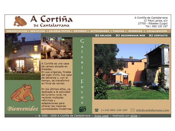A Cortiña de Cantalarrana - Ribadeo - Lugo - Edise Soluciones: diseño y desarrollo de páginas Web