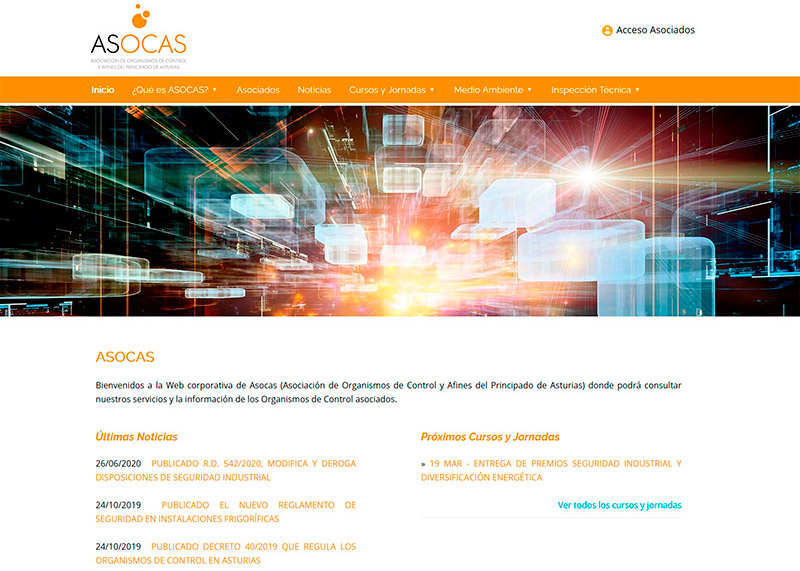 ASOCAS - Asociación de Organismos de Control y Afines - Oviedo - Asturias - Edise Soluciones: diseño y desarrollo de páginas Web