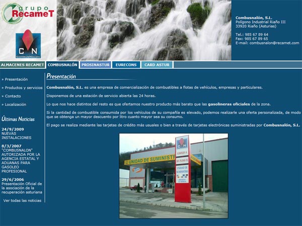 Grupo Recamet - Edise Soluciones: diseño y desarrollo de páginas Web