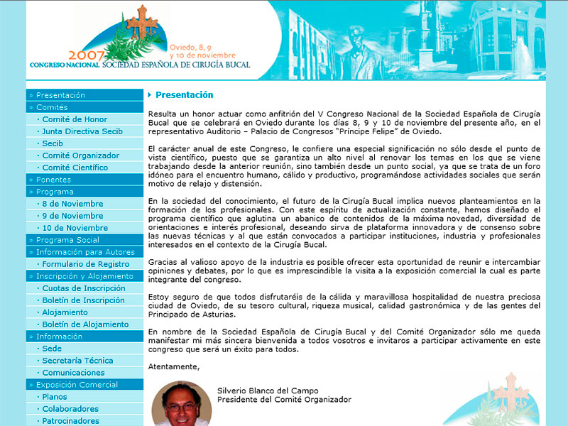 V Congreso Anual de la Sociedad Española de Cirugía Bucal - Edise Soluciones: diseño y desarrollo de páginas Web