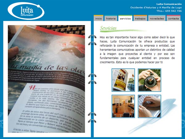 Luita Comunicación en el Occidente de Asturias y la Mariña Lucense - Edise Soluciones: diseño y desarrollo de páginas Web
