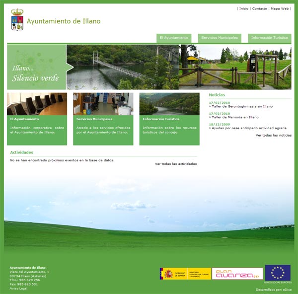Ayuntamiento de Illano - Asturias - Edise Soluciones: diseño y desarrollo de páginas Web