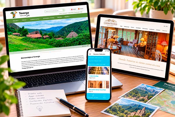 Diseño de contenidos digitales para páginas web y redes sociales